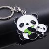 Fashion Lovely Panda Metal Keyring Keychain Car Key Holder Bag Pendant Gift