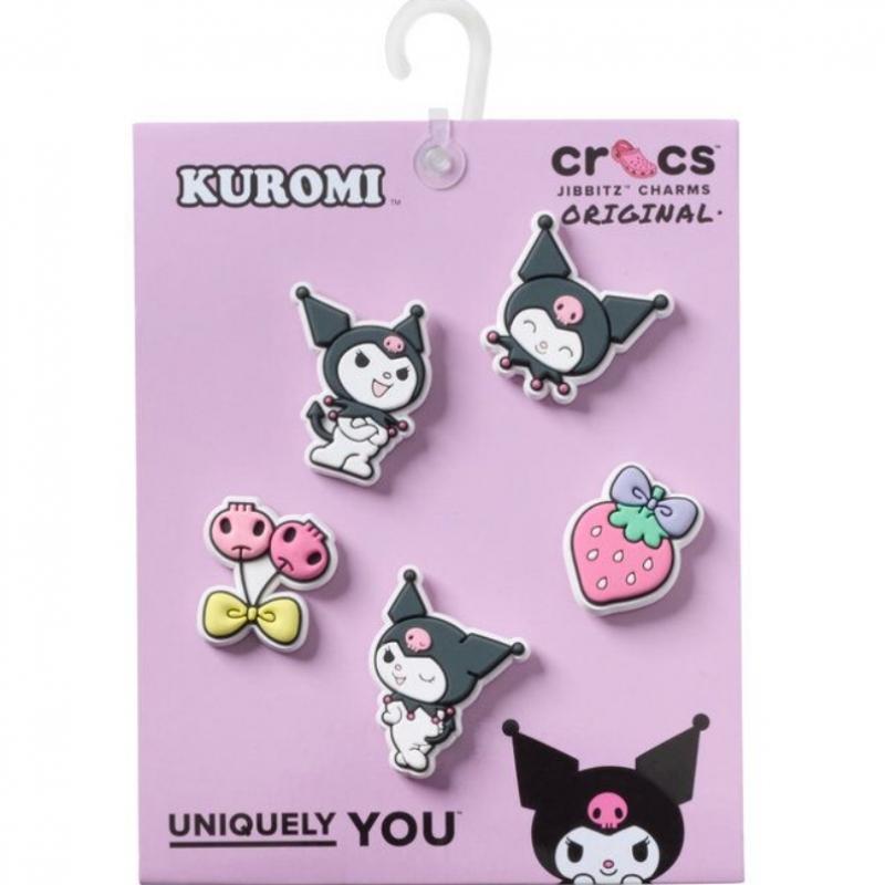 Crocs 5 Piece Set Gibbets Charms Sanrio Kuromi