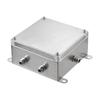 304 Stainless Steel Waterproof Junction Box, Dustproof & Corrosion-Resistant, Three-Proof UK Terminal Box for Outdoor Use.
