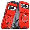 Shockproof Hybrid Dual Layer Magnetic Metal Ring stand Case for Google Pixel 9 7 8 Pro XL 8A Slide Camera Lens Protetion Cover