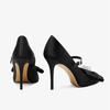 Fashion Ins Style Luxury Rhinestones Bowknot Satin Women Pumps Elegant Pointed Toe Mary Janes Stiletto High Heels Fashion Party Shoes