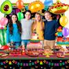 35pcs Fiesta Party Decorations Set -  Balloons,Taco Balloon,Cactus Llama Foil Balloons &Backdrop Etc Mexican Party Decorations