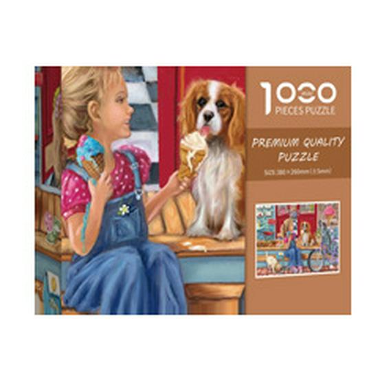 1000-Piece Mini White Jigsaw Puzzle for Adults