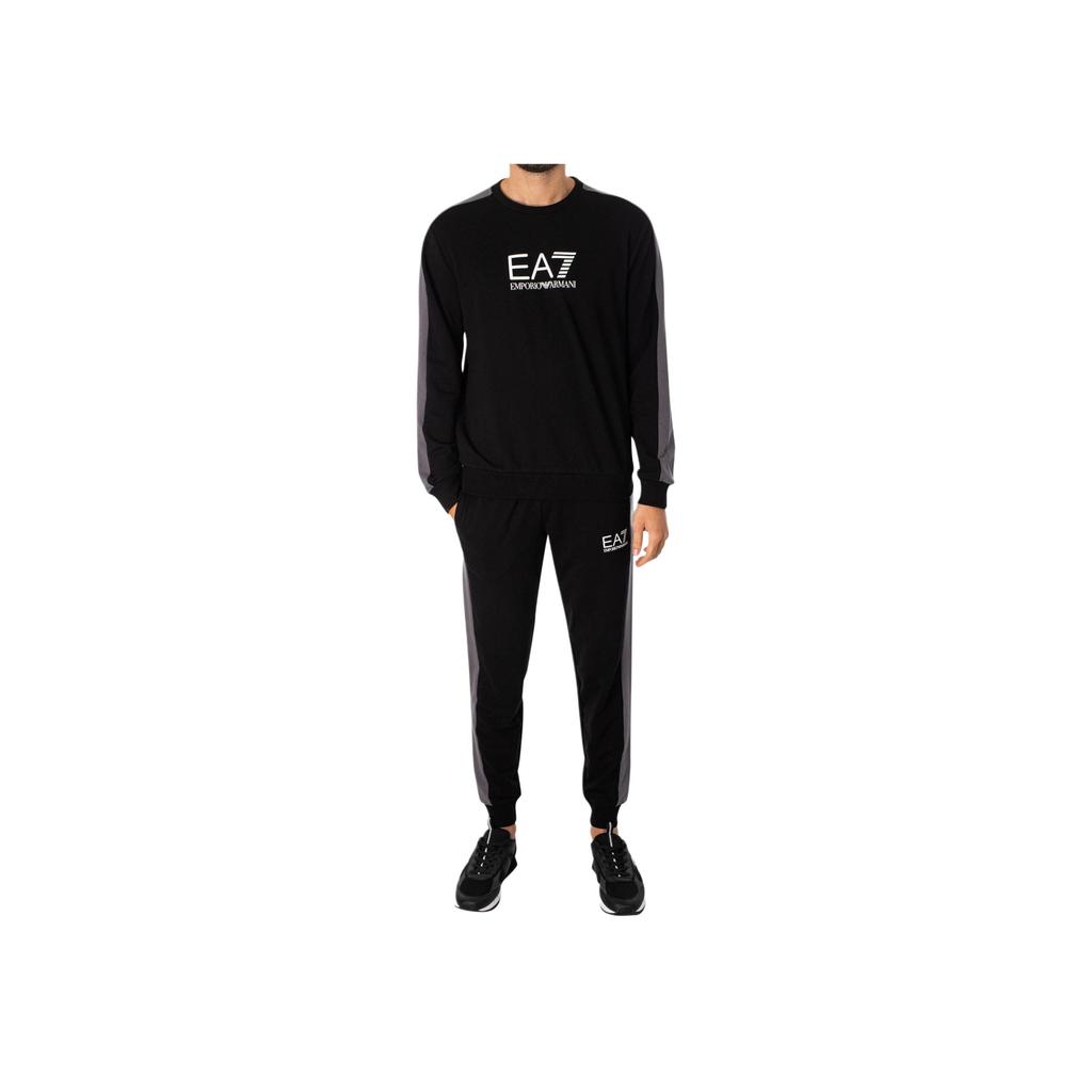 Emporio Armani EA7 Letter Logo Pattern Casual Sports Suit Men Suit Black 3DPV09-PJLIZ-1200