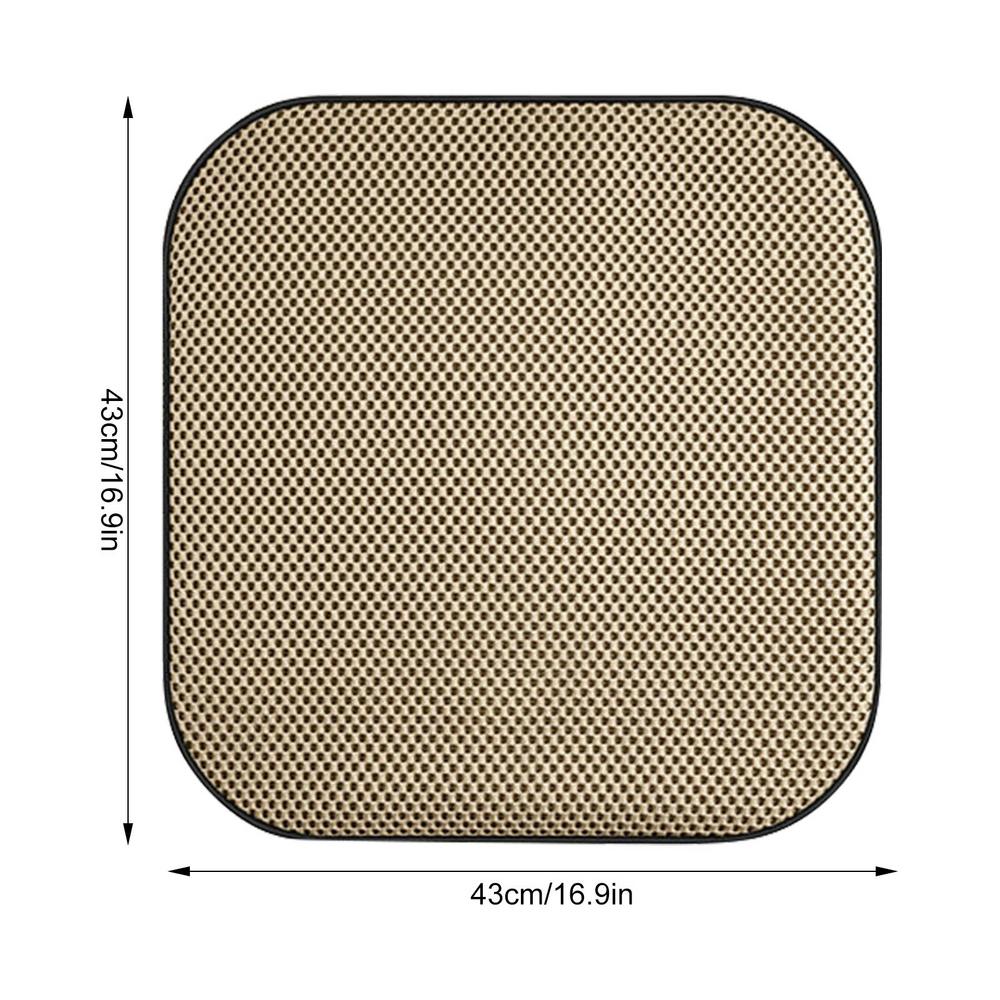 

Подушка для автомобильного сиденья с охлаждением, подушка для автомобильного охладителя, дышащая подушка для сиденья, USB-интерфейс, подушка для автомобильного охладителя для автомобиля, грузовика, внедорожника бежевый