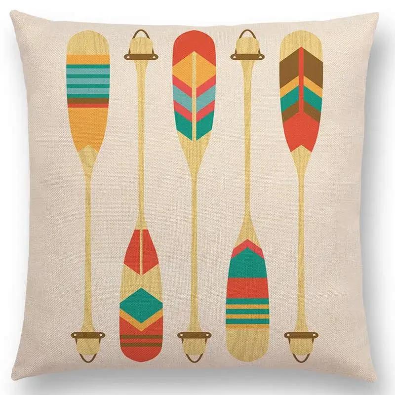 

Новые красочные мультяшные растения милые деревья дождь звезды цветы листья радуга геометрический абстрактный узор наволочка 66x66cm золотистый