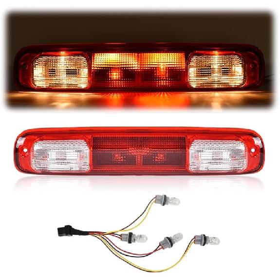 G-PLUS Red Lens LED 3Rd Brake Light Fit Leer, ARE, Century, Jason And Astro LED Recessed 3Rd Third Brake Light Lamp AT-LED-36R Chrome Housing