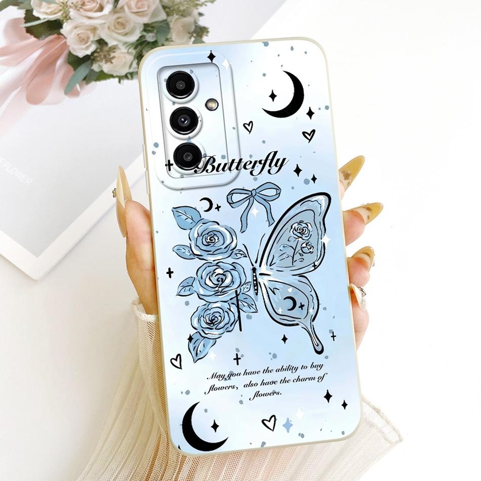 For Samsung Galaxy A05s A05 Cute Cat Flower Cartoon Phone Case For Samsung A05 A 05 05S A05S Shockproof Soft Silicone Cases