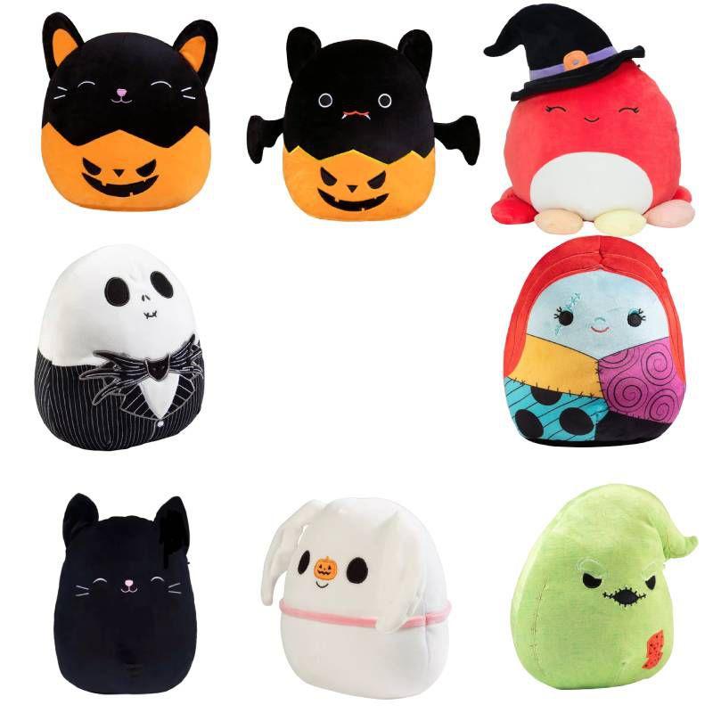 Halloween Squishmallows The Nightmare Before Christmas Jack Sally Bat Pumpkin Plush Toys