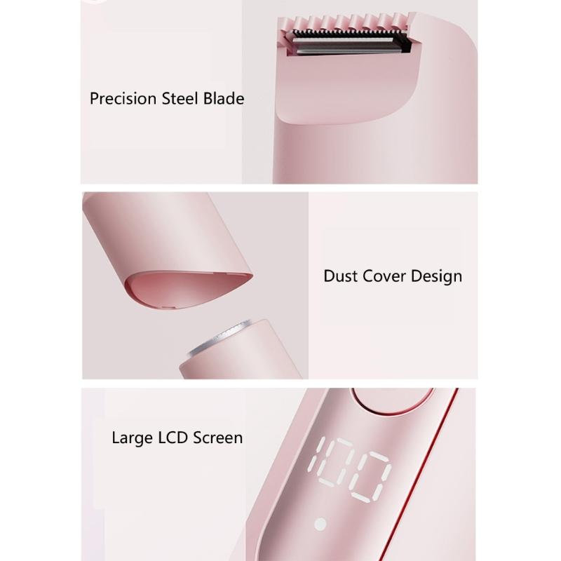 Rechargeable Cordless Hair Remover For Sensitive Skin Compact Travel Size ABS Material Unisex Body