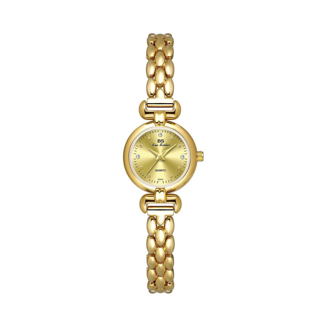 BS Retro Gold Silver Watch FA1792: Elegant Small Chain Women's Timepiece