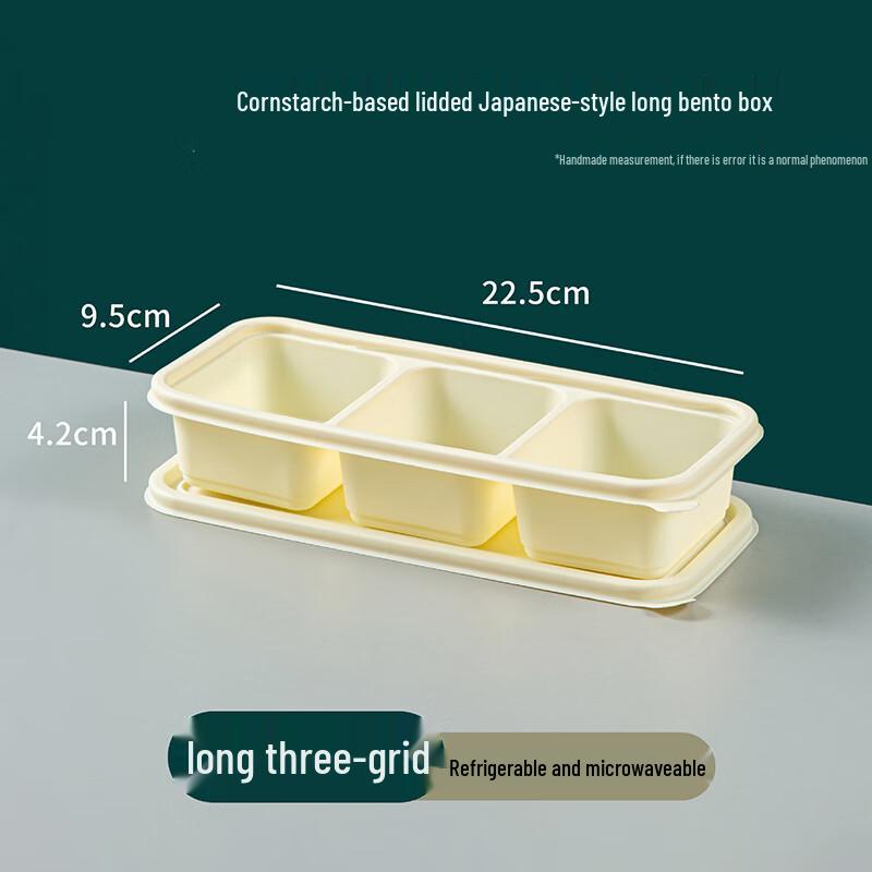 Disposable Rectangular Compartmented Food Container