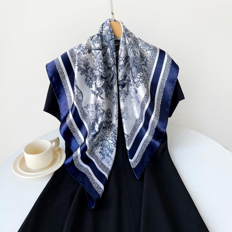 

LCsanyp Women s Printed Satin Square Head Scarf