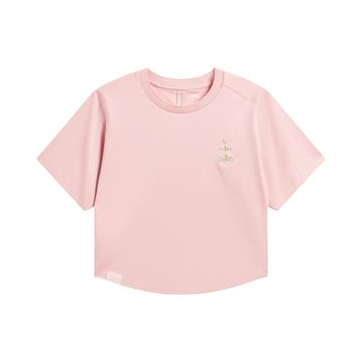 Loose Fit Round Neck Logo Graphic Letter T-Shirt Women Tops AHSW340-6