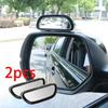 Espejo Lateral Trasero de Gran Ángulo Ajustable 360 Grados Espejos Convexos de Punto Ciego para Asistencia de Estacionamiento Marcha Atrás Espejo Retrovisor