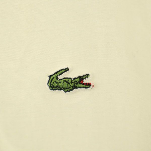 Lacoste Made In Japan Logo Patch Hoodie Cotton Jacket 42 White Women Used