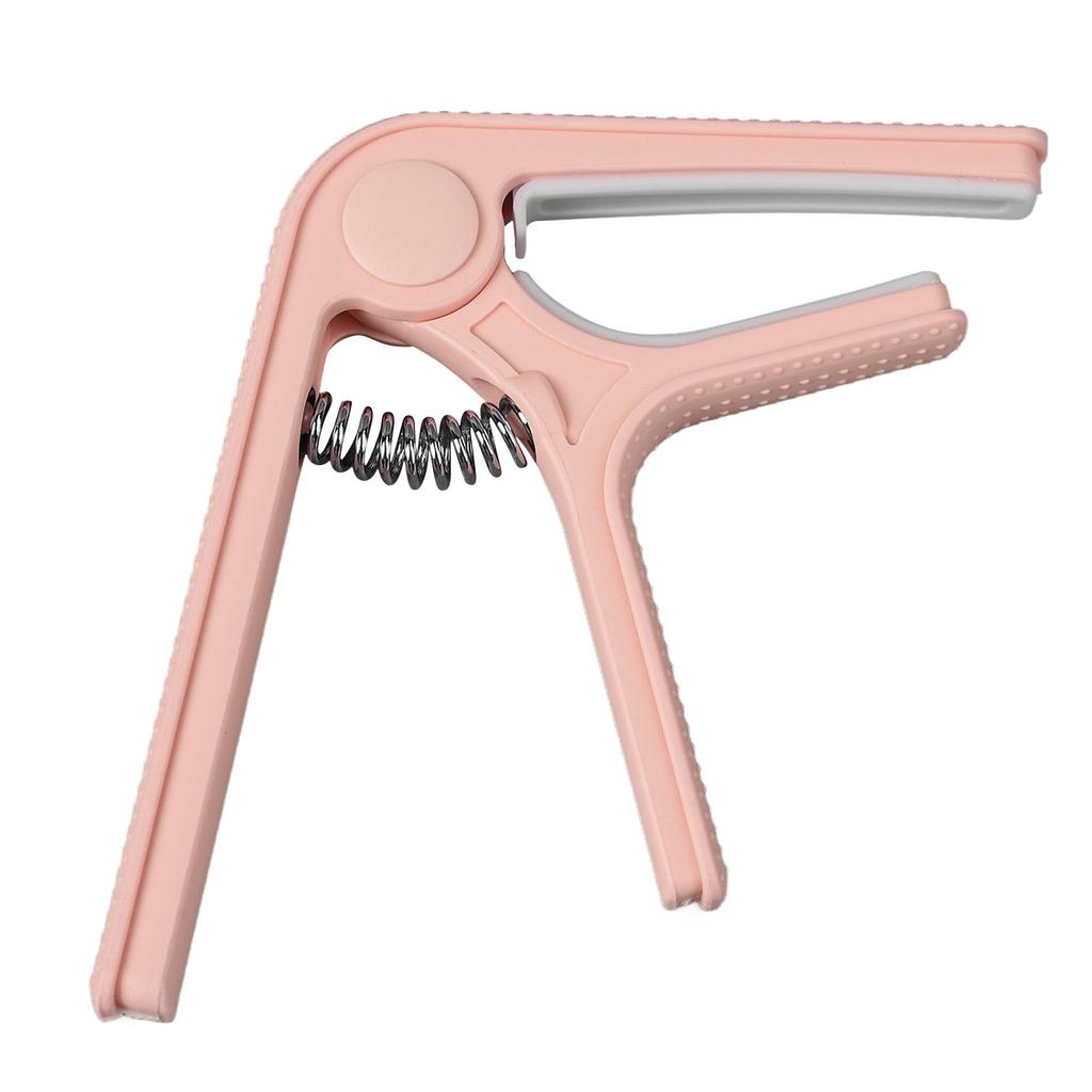 Guitar Capo Clip Clamp with Non Slip Point Universal Great Protection Ukulele Electric Guitar Capo Pink