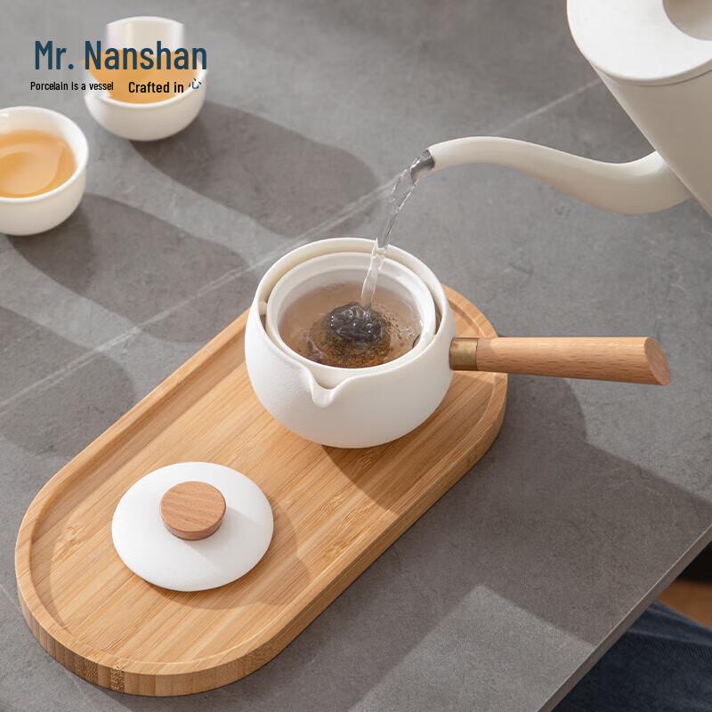 Nanshan Mr. Ceramic Side Handle Kung Fu Teapot