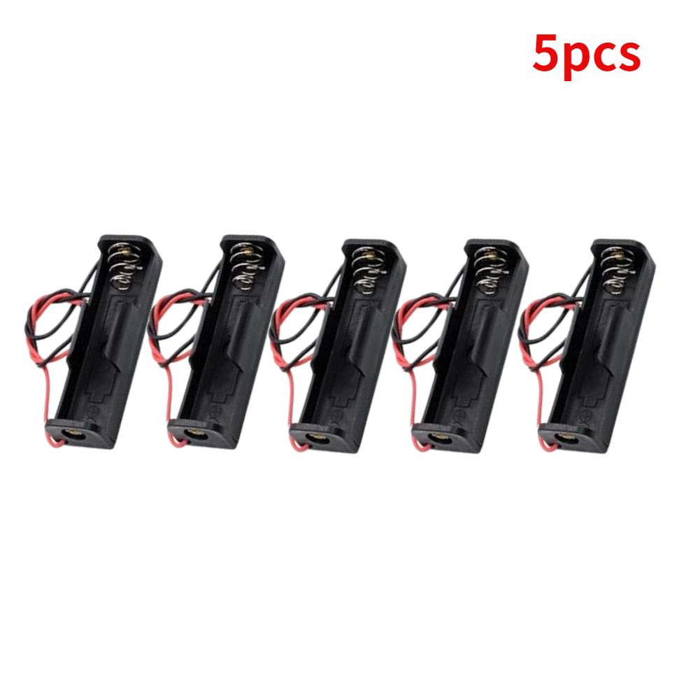 10pcs/5pcs 18650 Power Bank Cases 1X 3.6V-4.2V 18650 Battery Holder Storage Box Case 1 Slot Battery Container With Wire Lead