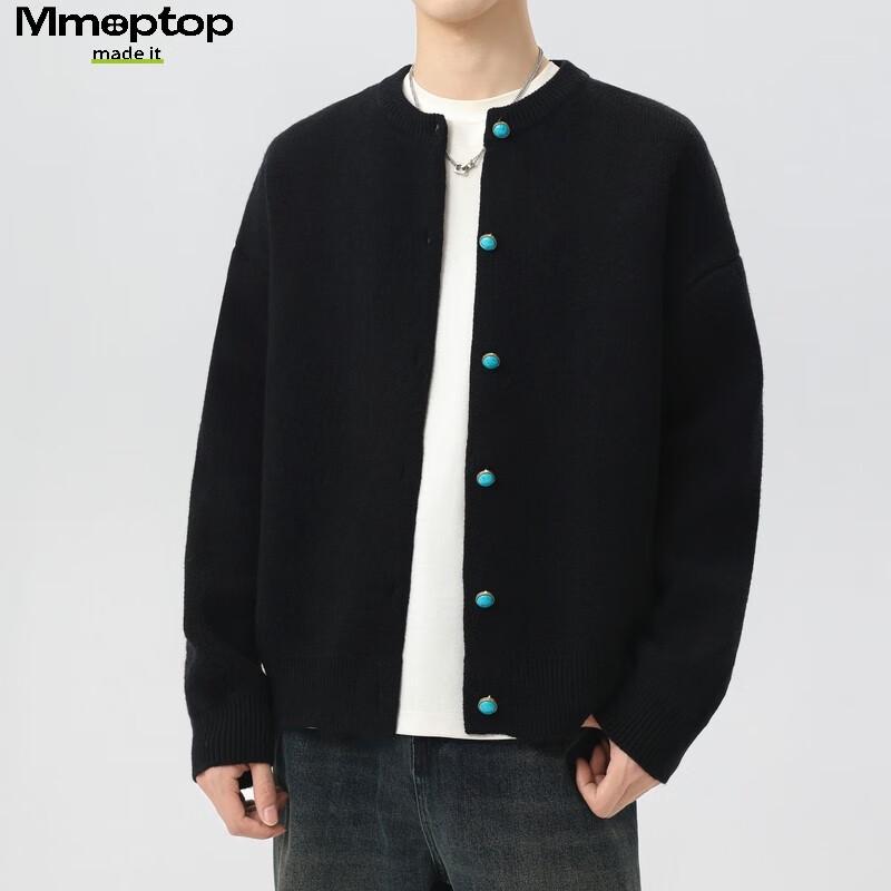 MMOPTOP Men's Japanese Style Warm Knit Cardigan