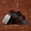 Fashion Trend Crocodile Pattern Stainless Steel Automatic Buckle Belt Men'S Genuine Leather First Layer Cowhide Business Dress Pants Belt