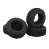 4PCS 1.25in RC Crawler Mud Tires Rubber RC Car Wheel Tires Set for FMS FCX24 for Axial SCX24 124