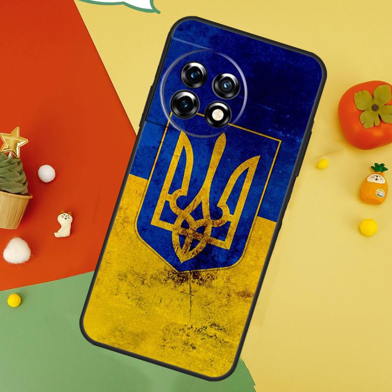Ukraine Flag Back Case For OnePlus 15 13R 13 13T 12 12R 11 10 10T 8T Nord CE 5 2 3 4 Lite N20 N30 Cover