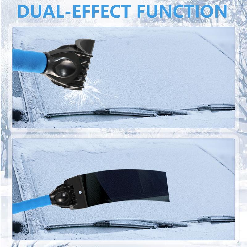 For Car Windshield Snow Brush Ice Scraper Remover Kit with Winter Glass Cleaner Tool and Durable Shovel for Auto Accessories