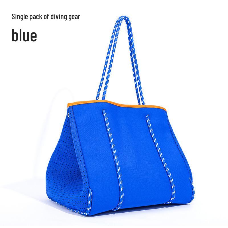 EVA Waterproof Women's Shoulder Tote Bag - Thick Diving Material for Beach & Outdoor Use