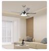 Remote-Control Ceiling Fan Light with Variable Frequency Wooden Blades for Living, Dining, and Bedroom
