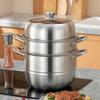 Kangchuya KX6905 3-Layer Stainless Steel Steamer Pot