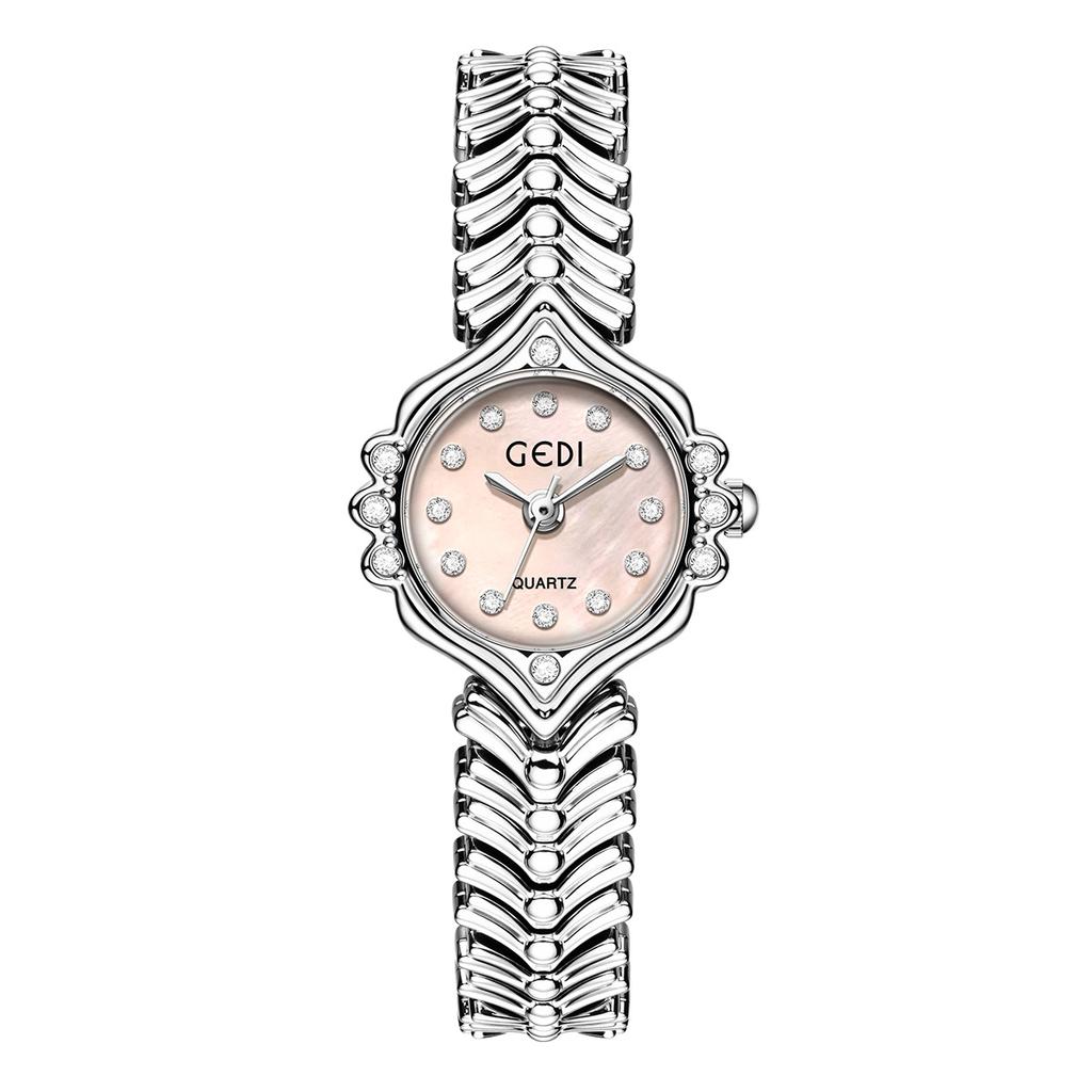 Women Watch Diamonds Mother Pearl Wheat Ear Fish Tail Bracelet Light Luxury High-end Waterproof Ladies Fashion Quartz Wristwatch