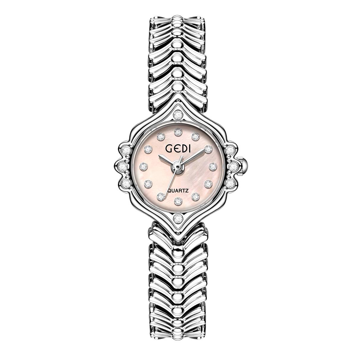 

Женские часы с бриллиантами, перламутровым циферблатом, браслетом «колосок» и «рыбий хвост», легкая роскошь, премиум-класса, водонепроницаемые, модные женские кварцевые наручные часы