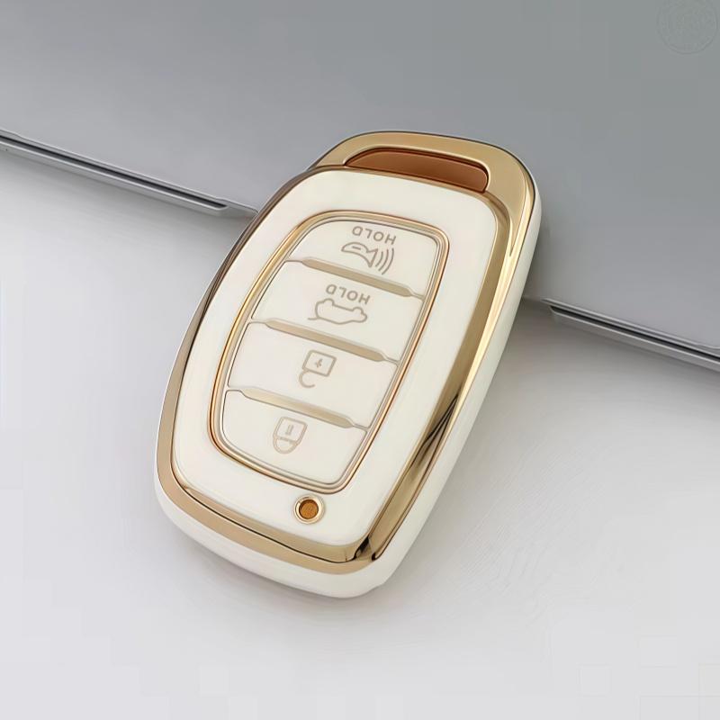 

Чехол из ТПУ для смарт-ключа автомобиля с 4 кнопками для Hyundai Tucson Santa Fe Rena Sonata Elantra Creta Ix35 Ix45 I10 I30 I40 Аксессуары белый