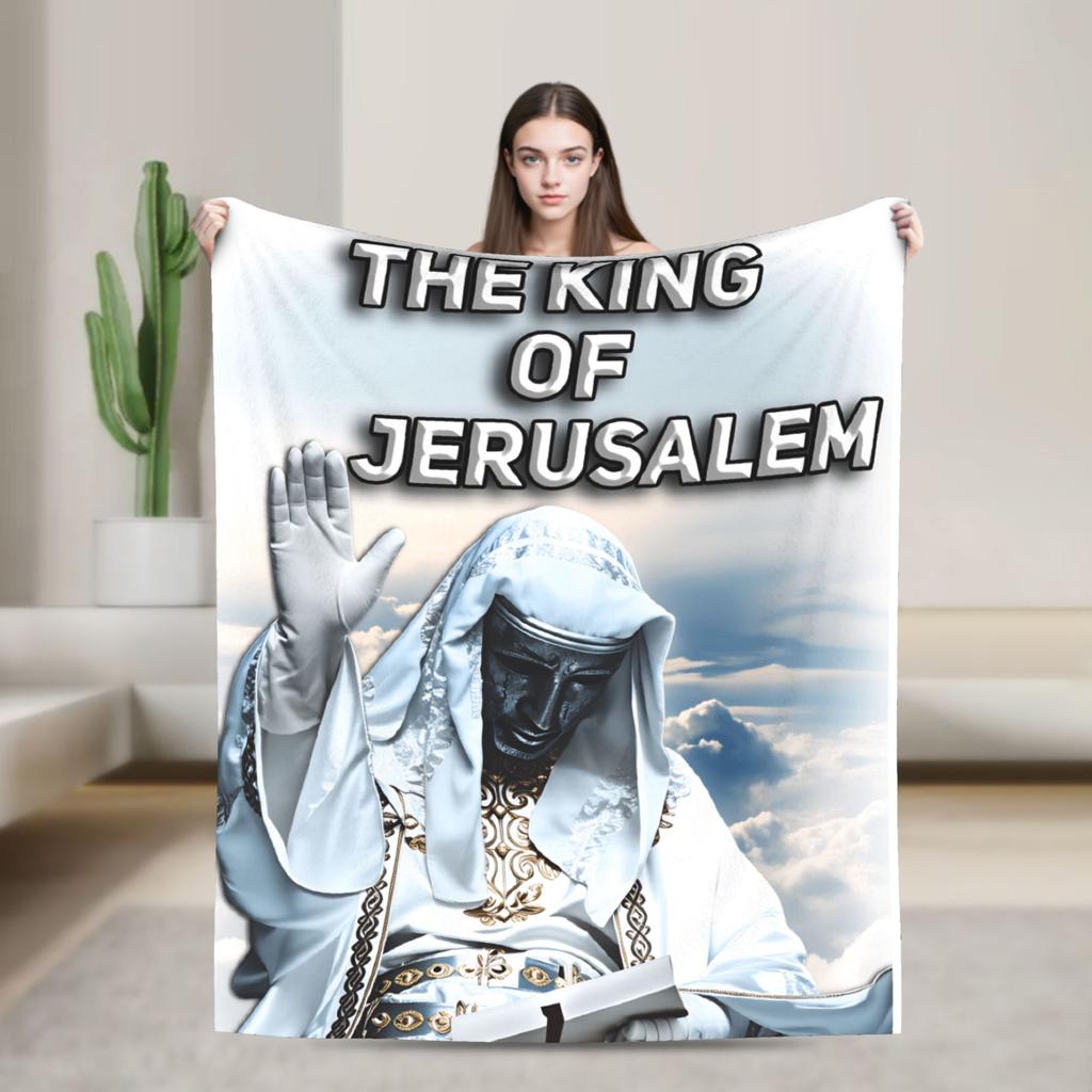 Baldwin IV of Jerusalem Flannel Blanket Adults Child Super Soft Throw Blanket Winter Home Decor Bedspread Sofa Bed Cover