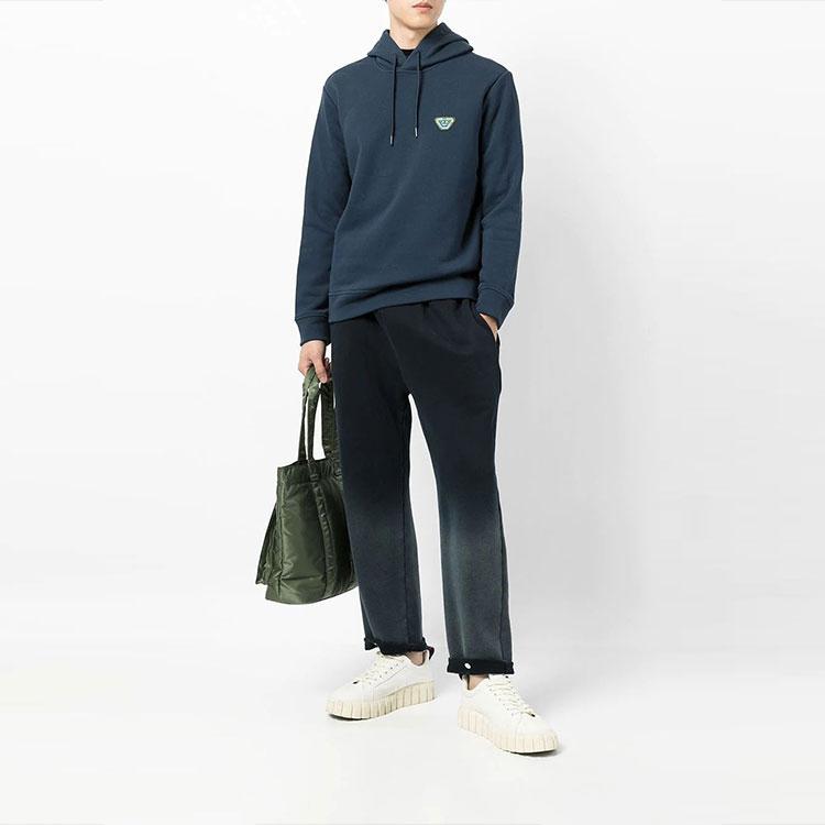 Emporio Armani Logo Pullover Long Sleeve Hoodie Men Hoodies Blue 6K1ML5-1JWXZ-0908
