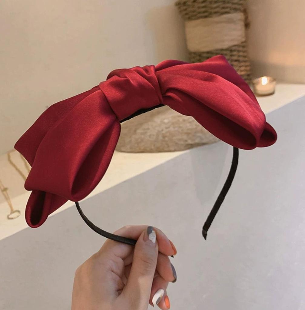 Elegantes schwarzes Schleifen-Stirnband: Süßes, niedliches und hochwertiges Haaraccessoire für Frauen