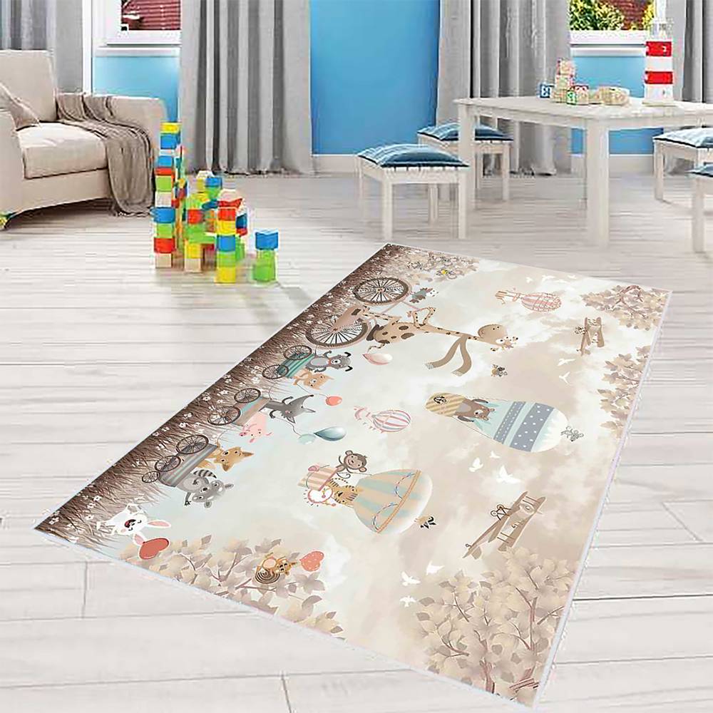 

Mosimoso Home MJ034 Детский ковер с нескользящей подошвой в горошек и принтом 50x80 cm