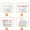 12oz Juice Bottles,6pcs Plastic Juice Containers with Caps Reusable Drink Containers for Juice Milk Coffee Water Smoothie