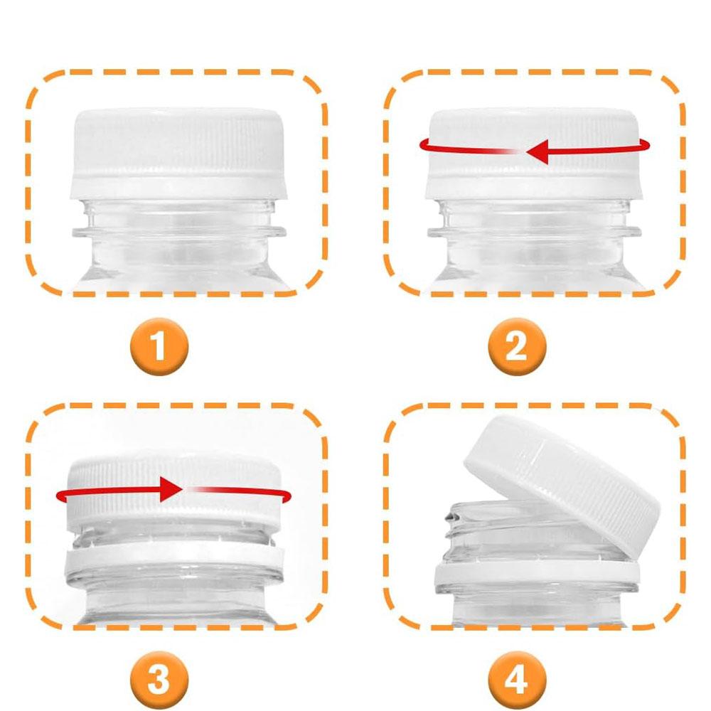 12oz Juice Bottles,6pcs Plastic Juice Containers with Caps Reusable Drink Containers for Juice Milk Coffee Water Smoothie
