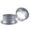 Square to Round Metal Duct Connector for Range Hood, 75-250# Clamp Connection Flange