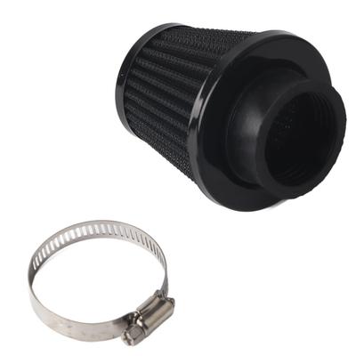Kit di induzione di aspirazione del filtro dell'aria da 38 mm per moto fuoristrada ATV Quad Dirt Pit Bike Nero