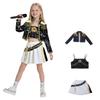 Kpop Kids Girls Hunters Rumi Mira Zoey Cosplay Costume Anime Hunters Carnival Costume Wig Suit Halloween Costume for Child