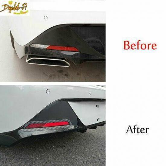 For Hyundai Sonata - Rear Fog Light Lamp Cover Trim Carbon Fiber Decor