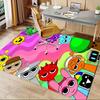 Office Carpet - Music Box Colorful Cartoon Character Pattern, Can Be Used for Playroom Carpet, Classroom Decorationc078