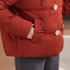 Chic Winter Down Jacket for Middle-Aged and Elderly Women, 90% Down, Short Fit for Petite Moms.
