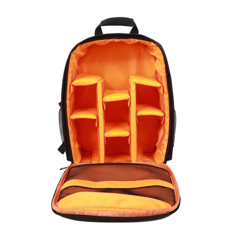 Waterproof, Wear-resistant DSLR Camera Backpack with Layered Lens Storage
