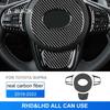 Real Soft Carbon Fiber Steering Wheel Wrap for Toyota Supra GR A90 A91 MK5 2019 2020 2021 2022 2023 2024 2025 Car Interior Decor