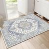 Boho Persian Geometric Pattern Door Mat Classic Home Decor Non-Slip Carpet Ethnic Style Art Line Entrance Rug for Indoor Outdoor
