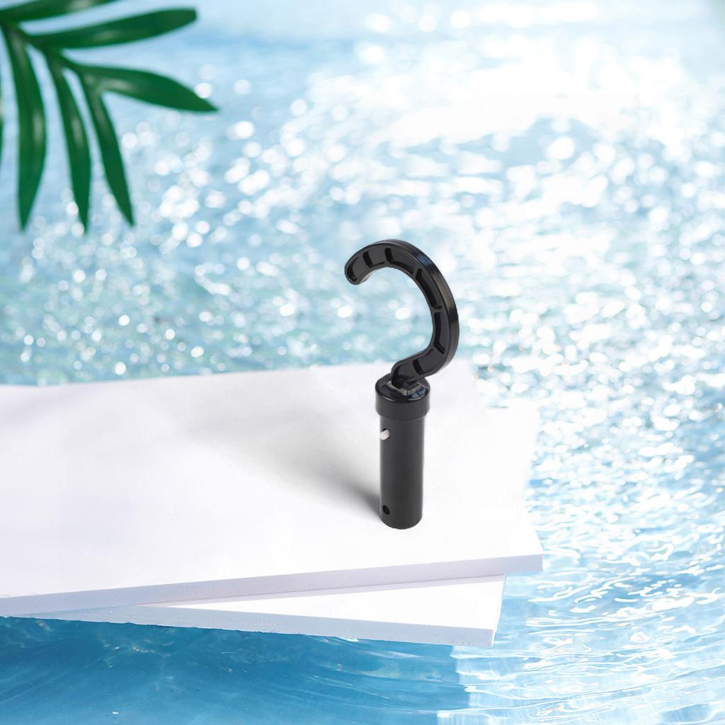 Herramienta de gancho para piscina Compatible con aspiradoras de piscina robóticas Diseñada para usar con pértigas telescópicas de piscina estándar